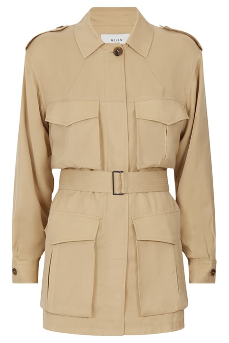 JOANIE-CUPRO TRENCH COAT NEUTRAL 4