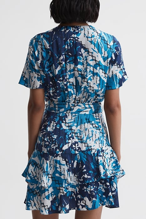 POSEY DITSY MINI DRESS — BLUE 2