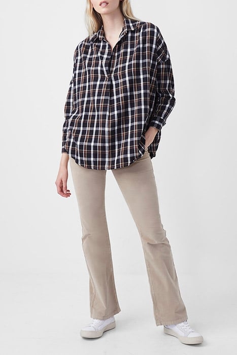 PANITA ORG CHECK POP OVR SHIRT MEDIUM/DARK CHECK MX 1