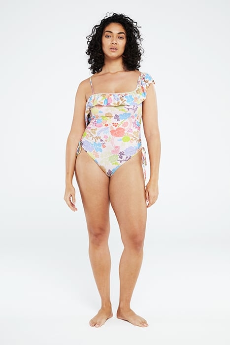 SAYONE SWIMSUIT CREAM WHITE/PINK PAP 2