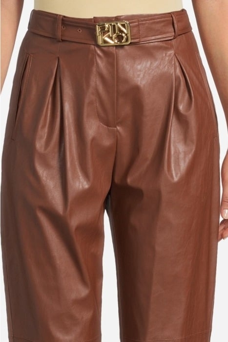 LIAM PANTALONE SIMILPELLE FRIAR BROWN 5
