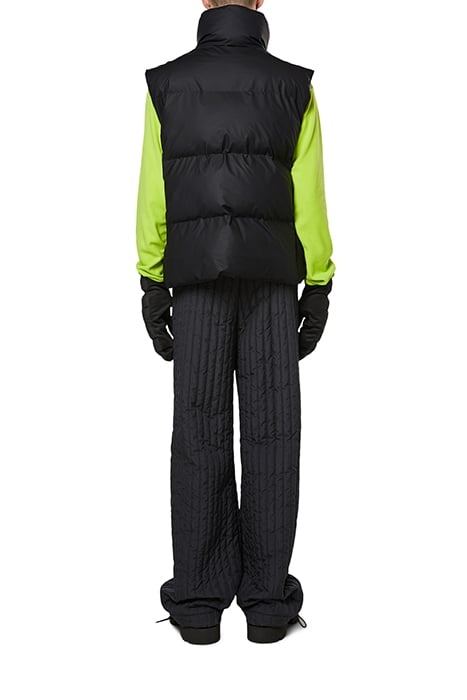 UNISEX BOXY PUFFER VEST BLACK 2