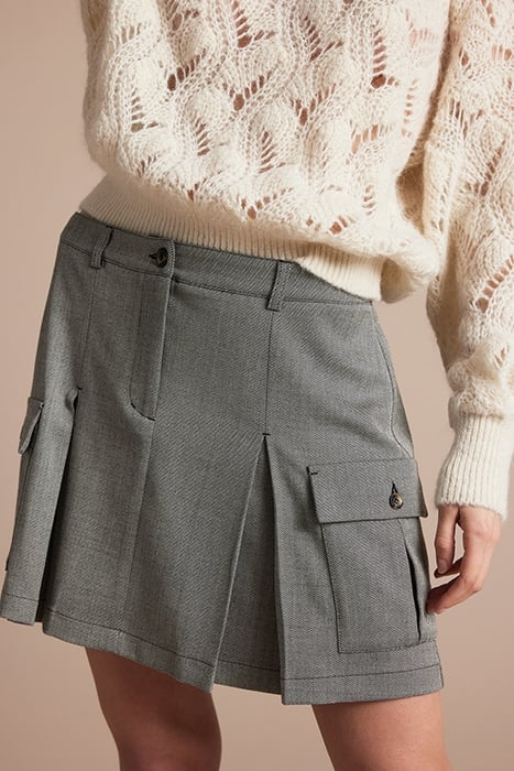 SKIRT HERRINGBONE BLACKS 1