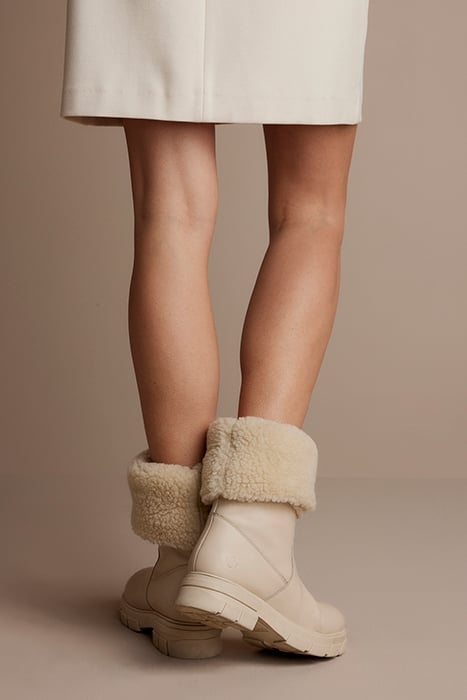 LEATHER BOOTS TEDDY WHITE 3