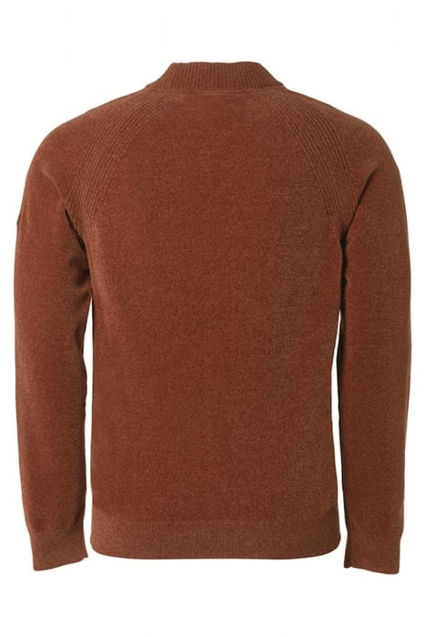 PULLOVER CREWNECK CHENILLE STRETCH CARAMEL 5