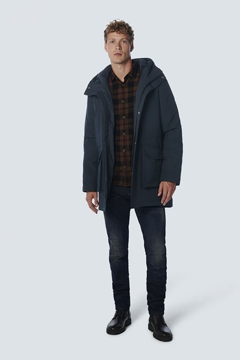 JACKET LONG FIT HOODED DARK NIGHT 3