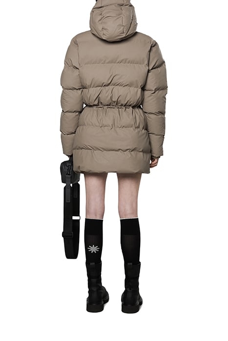 UNISEX PUFFER JACKET TAUPE 2