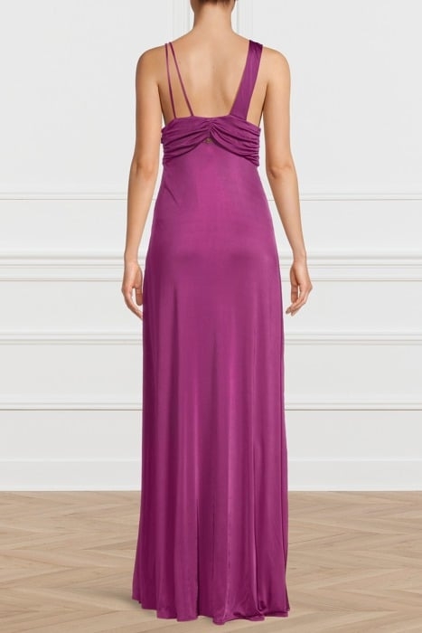 EMILIA LONG DRESS VIOLET FLOWER 2
