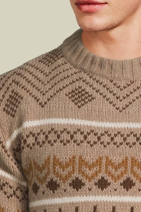 DAVIS 7171 JACQUARD TRICOT BROWN JACQUARD 4