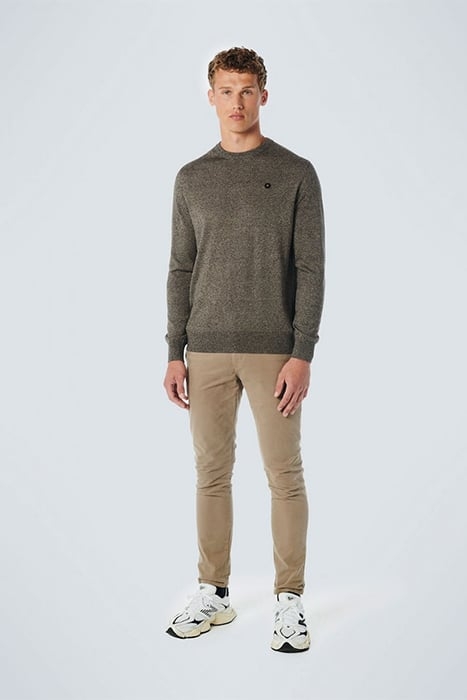 PULLOVER CREWNECK 2 COLOURED MELANGE STONE 3