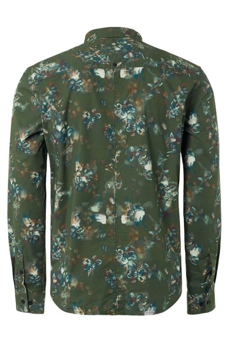 SHIRT STRETCH ALLOVER PRINTED DARK GREEN 5