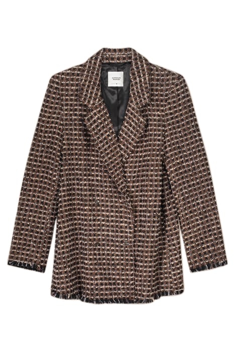 JACKET TWEED CHECK BLACK 4