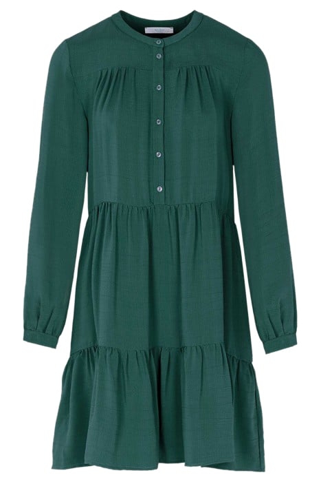 NONO SATIN STRIPE DRESS PINE FOREST 3