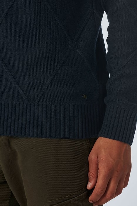 PULLOVER CREWNECK CABLE JACQUARD WITH WOOL NIGHT 6