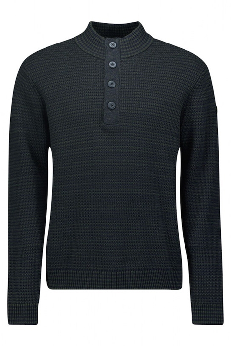 PULLOVER HALF ZIPPER + BUTTON MULTI COLOURED JACQUARD NIGHT 4