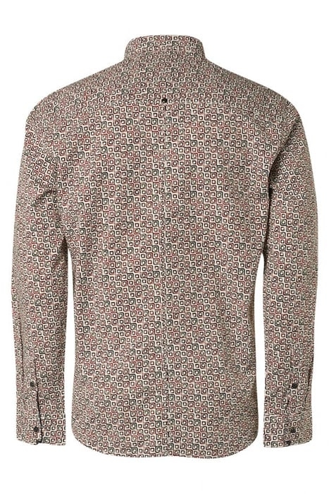 SHIRT STRETCH ALLOVER PRINTED DARK GREEN 5