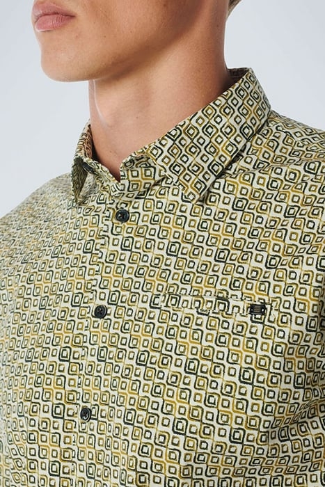 SHIRT STRETCH ALLOVER PRINTED OLIVE 6