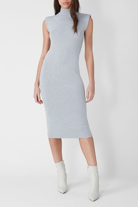 FITTED SHOULDER PAD HGNK DRESS LIGHT GREY MELANGE 1