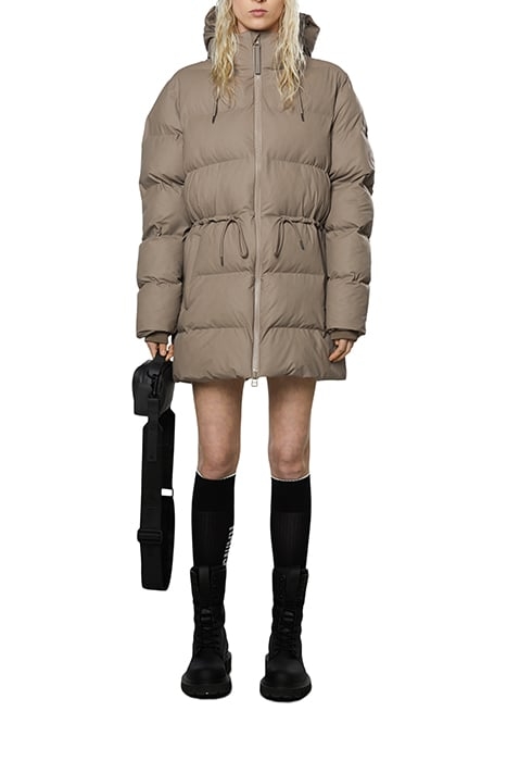 UNISEX PUFFER JACKET TAUPE 1