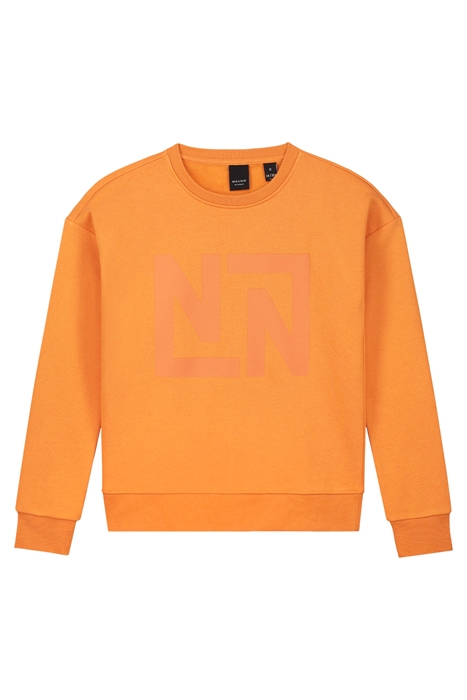 PENNY LOGO SWEATER BRIGHT ORANGE 1