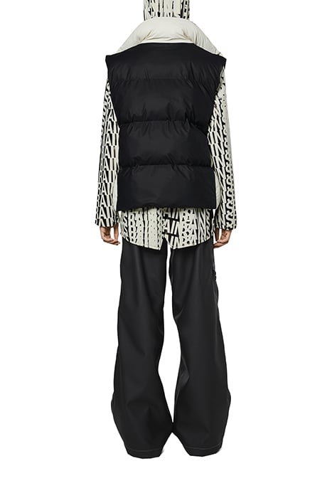 UNISEX BOXY PUFFER VEST PRE BLACK-FOSSIL 2