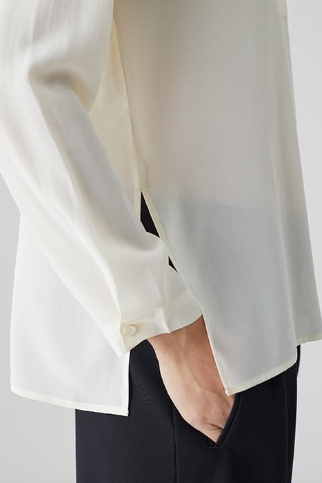 COLLARLESS BLOUSE SHIRTS & BLOUSES IVORY 6