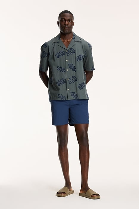 MEN SHORTSLEEVE REEF EMBROIDERY SMOKEY GREEN 5