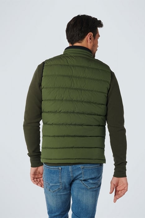 BODYWARMER PADDED DARK GREEN 2