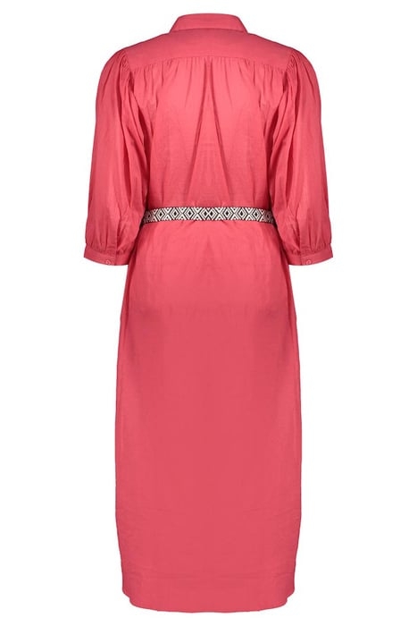 DRESS WITH BELT CORAL 4