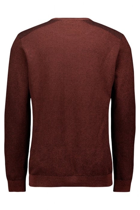 PULLOVER CREWNECK 2 COLOURED JACQUARD DARK RED 5