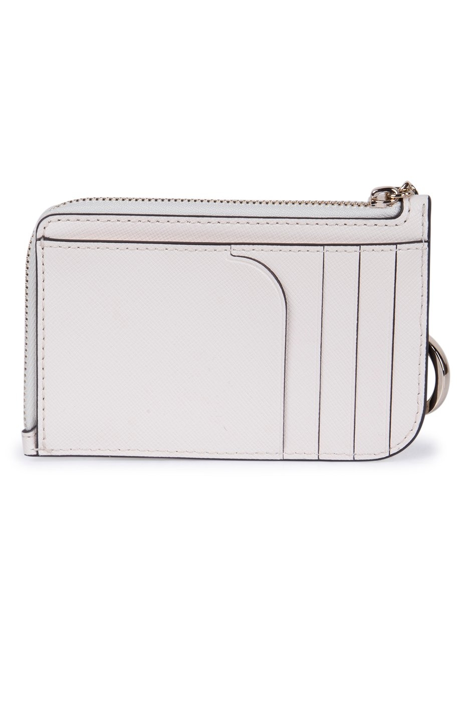 CAMERON SAFFIANO LEATHER MEDIUM ZIP CARD HOLDER PARCHMENT 2