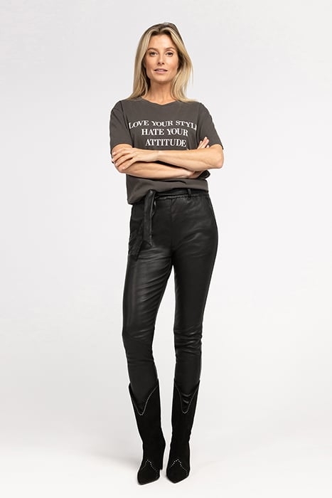 TEE ATTITUDE VINTAGE BLACK WITH WHITE 1