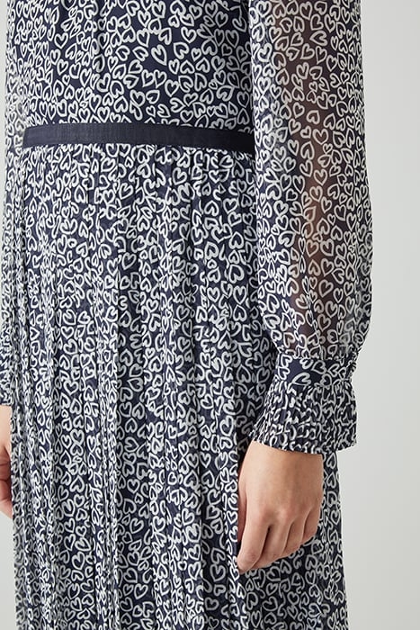 DR ESTELLE PLEATED DRESS NAVY MULTI 4