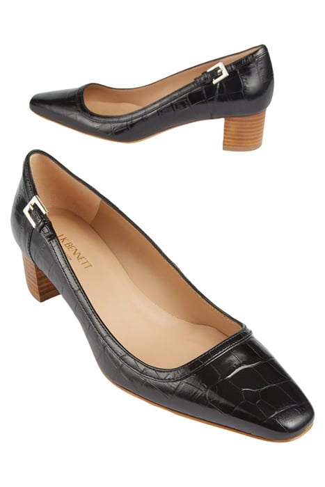 AMELIA BLOCKED STACK HEEL BLACK 3