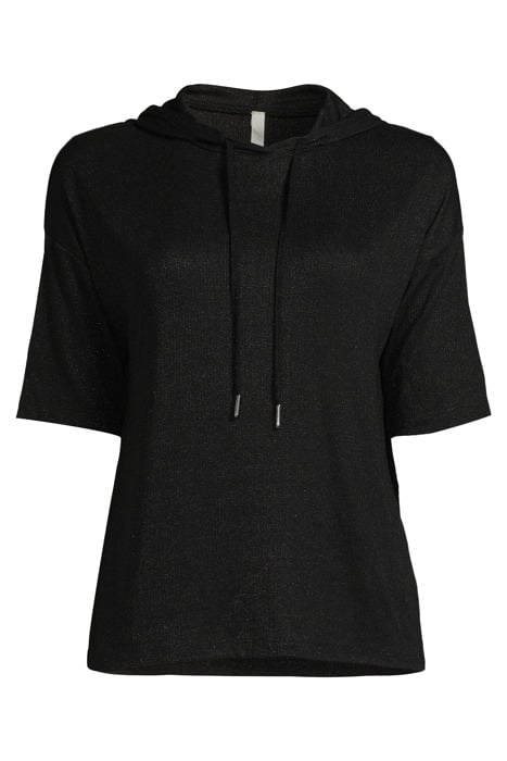 BLACK HOODED KNIT TOP 3