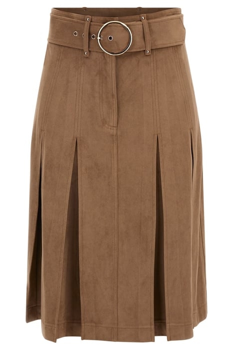 KASIA SKIRT TRUFFLE DUST LEATHER MULTI 4