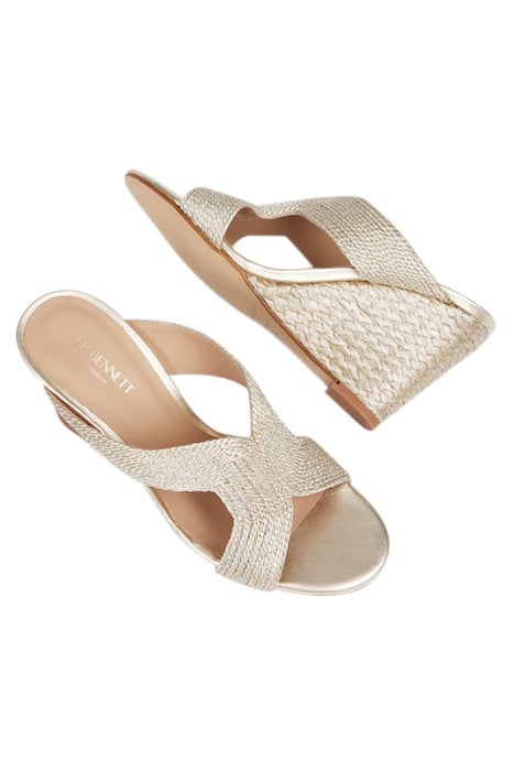 SONIA ROPE LUREX WEDGE MU SOFT GOLD 3