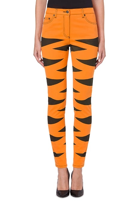 CHINESE NEW YEAR GABARDINE TROUSERS ORANGE 1