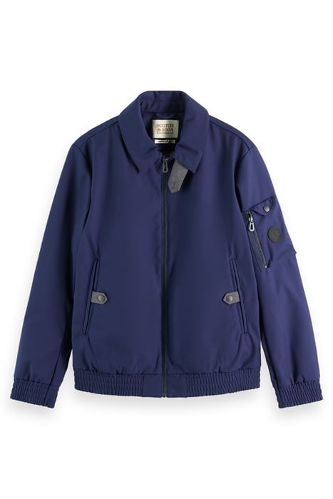 BONDED COACH JACKET WITH COLOURED BACKER NAVY BLUE 1