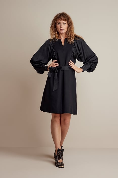 DRESS PUNTO MILANO BLACK 3