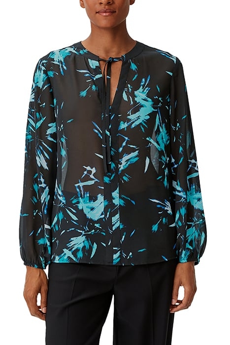 COMMA BLOUSES BLUE GREEN 1