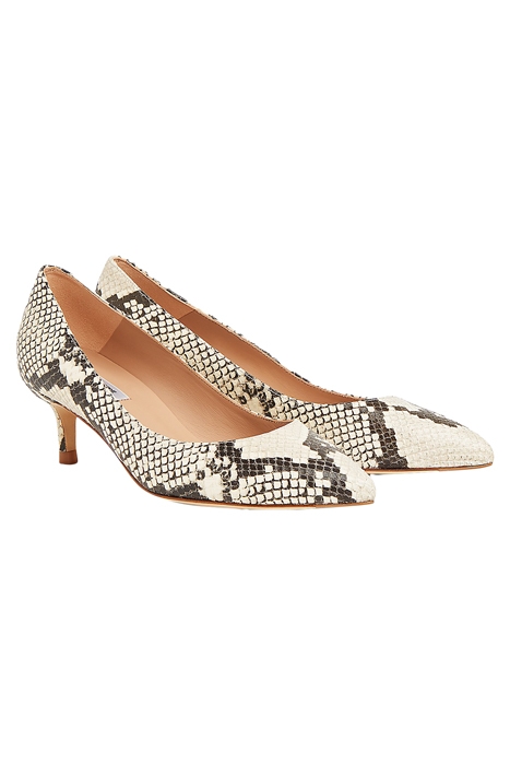 AUDREY POINTED KITTEN HEE WHITE/GREY 2