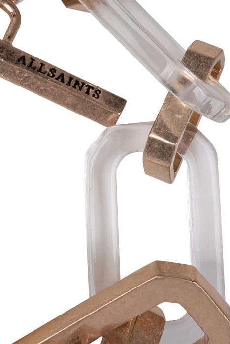 MADISON HEX BRACELET WARM BRASS/CRYSTAL 2