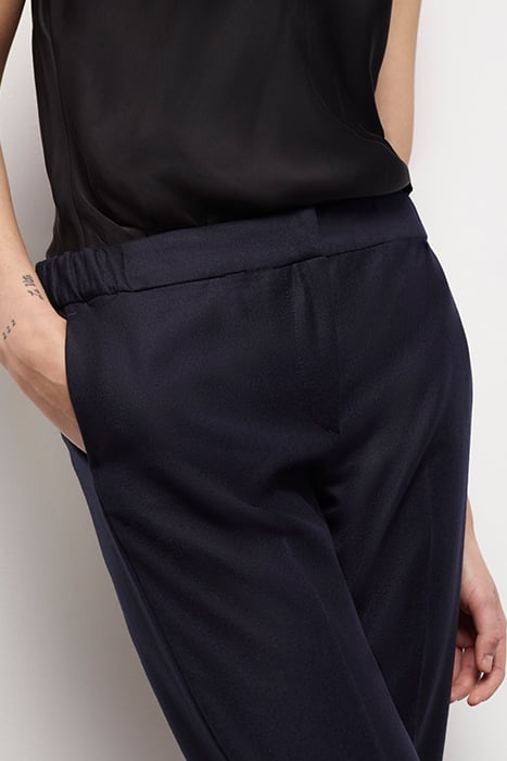 SUIT TROUSERS WITH ELASTIC WAIST DETAIL NAVY 2