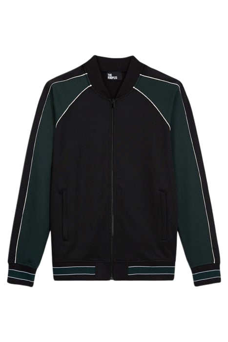 ZIP-UP SWEATSHIRT WITH RAGLAN SLEEVES VERT BOUTEILLE 5
