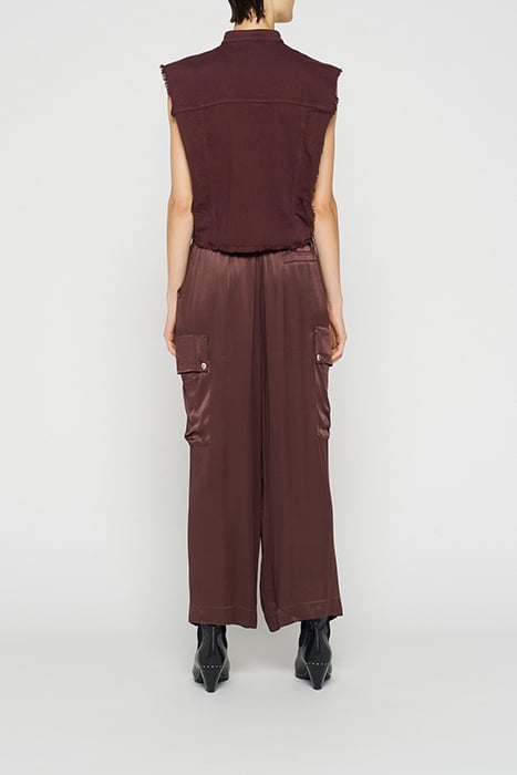 CROPPED TWILL GILET 3