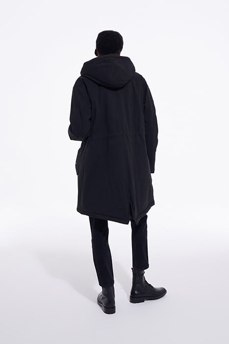FAUX SHEEP LINED PARKA BLACK 2