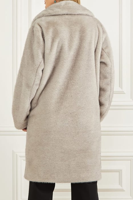 BIANCA FAUX FUR COAT GREY PEARL MULTI 2