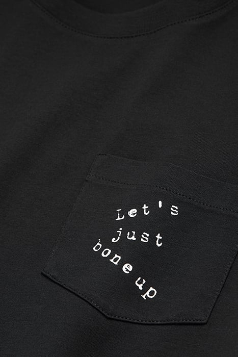 SHORT-SLEEVED MONOCHROME SCREEN PRINT T-SHIRT BLACK 8