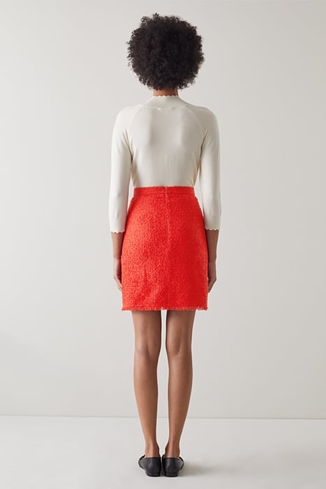 SK SASKIA - TWEED A LINE RED 3